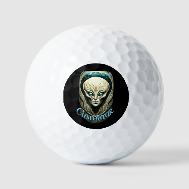Alien skull Head Thunder_Cove  Golf Balls (Front)