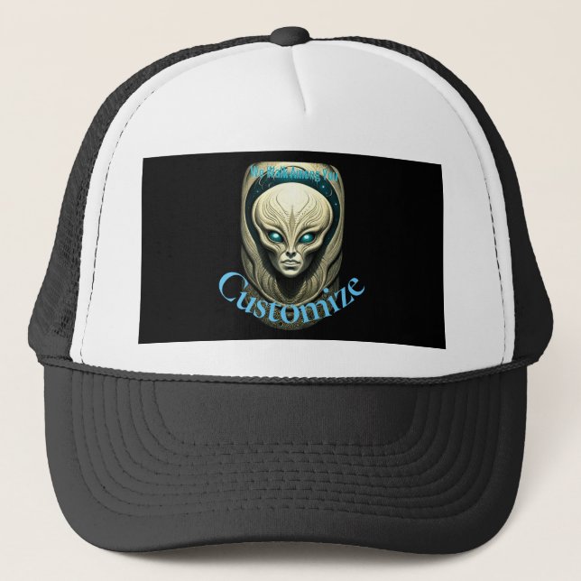 Alien skull Head Thunder_Cove  Trucker Hat (Front)