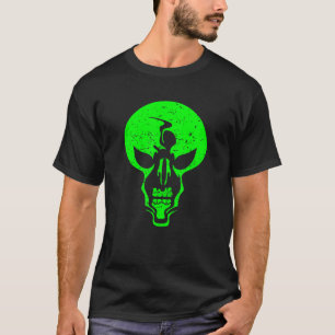 Alien Skull - Scary Green Alien Skull - Scare peop T-Shirt