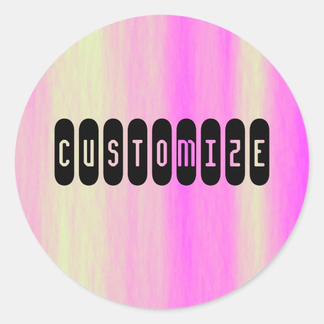 Alien Sky - Template Classic Round Sticker (Front)