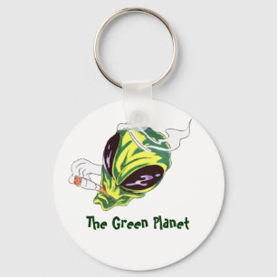 Alien Smoking Key Ring