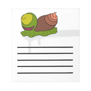 Alien snail notepad