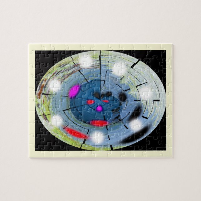 Alien space navigation art jigsaw puzzle (Horizontal)