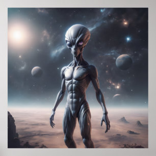Alien Space Poster