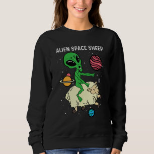 Alien Space Sheep Astronaut Or Space Pilot Sweatshirt