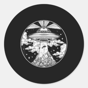 Alien Space Tattoo - Ufo 51 Area Roswell Believe T Classic Round Sticker