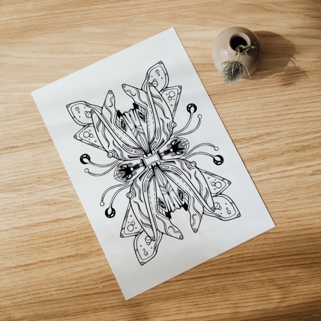 Alien: Spacecraft Out of This World Colouring Poster (Creator Uploaded)