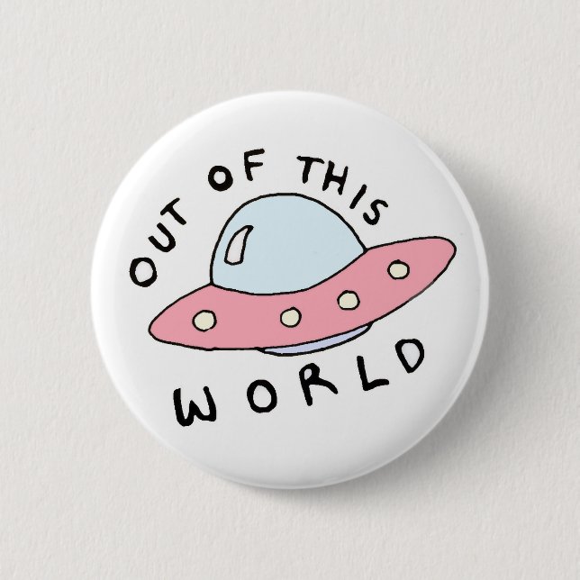 Alien Spaceship Button (Front)
