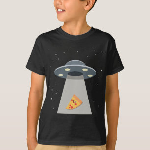 Alien Spaceship - Funny Pizza Abduction - UFO Gift T-Shirt