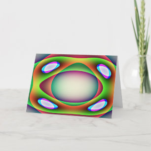 Alien Spaceship Greeting Card