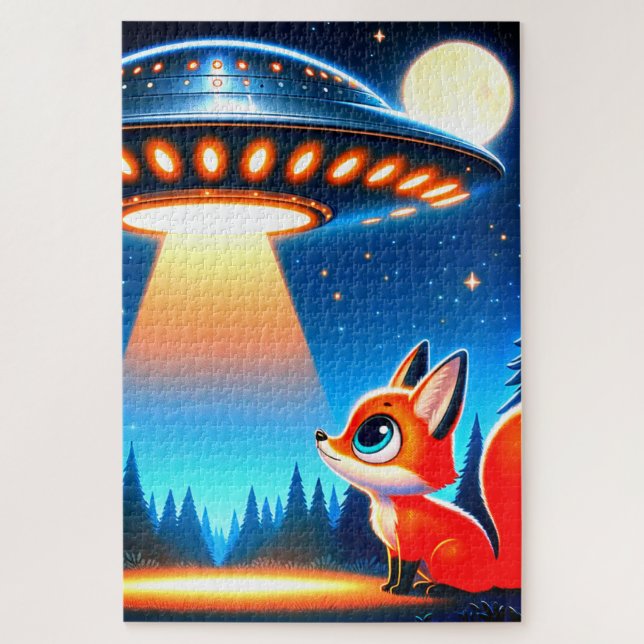 Alien Spaceship Jigsaw Puzzle (Vertical)