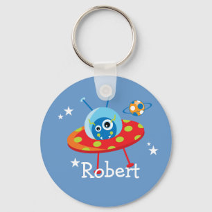Alien Spaceship Keychain
