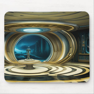 Alien Spaceship Mouse Pad