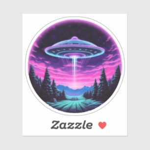 Alien Spaceship Retro Futuristic