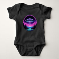 Alien Spaceship Retro Futuristic