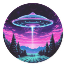 Alien Spaceship Retro Futuristic