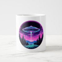 Alien Spaceship Retro Futuristic