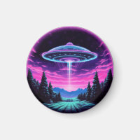 Alien Spaceship Retro Futuristic