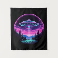 Alien Spaceship Retro Futuristic