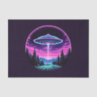 Alien Spaceship Retro Futuristic