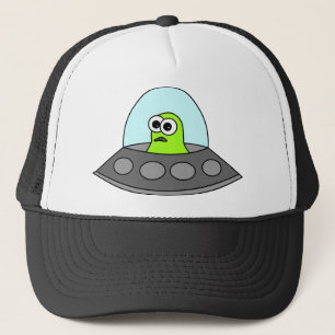 Alien Spaceship Trucker Hat