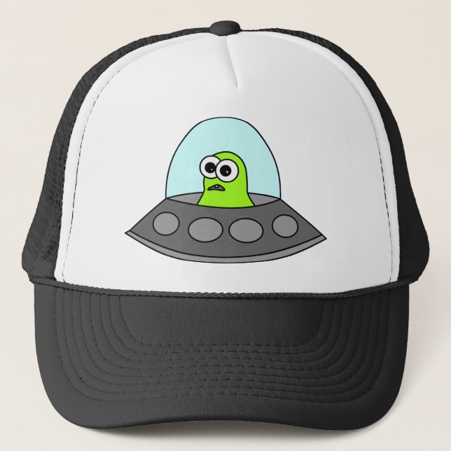 Alien Spaceship Trucker Hat (Front)