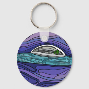 Alien spaceship UFO UAP paranormal Key Ring