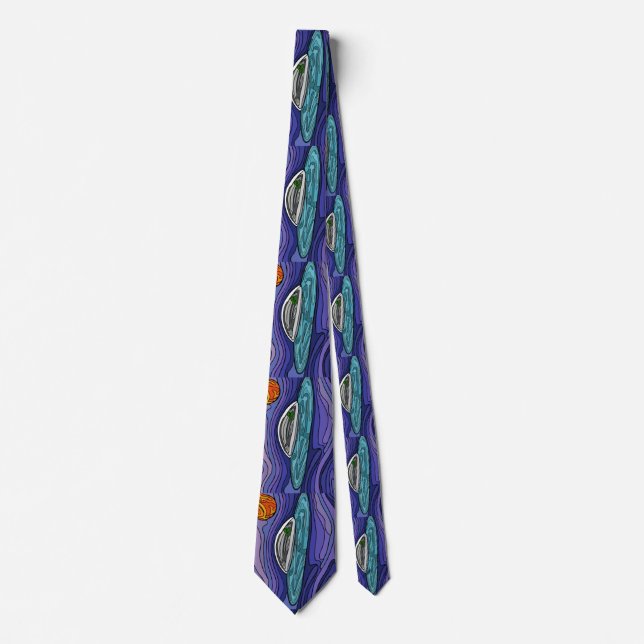 Alien spaceship UFO UAP paranormal Tie (Front)