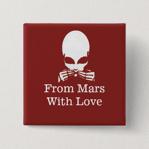 Alien, Speak No Evil, edit text 15 Cm Square Badge