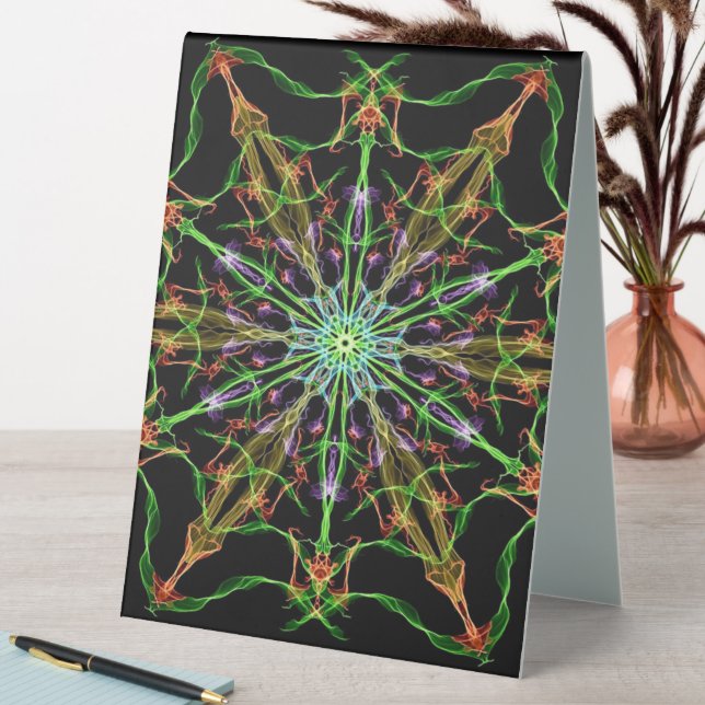 Alien Spider Web Mandala | Spider Gifts (In SItu (Table))