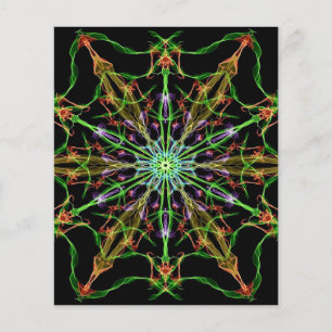Alien Spider Web Mandala Spider Gifts Flyer