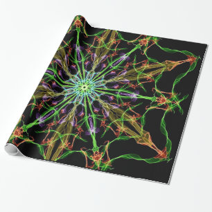 Alien Spider Web Mandala Spider Gifts Wrapping Paper