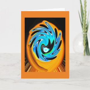 Alien splash holiday card