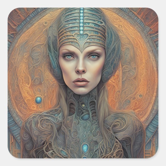 Alien Square Sticker (Front)