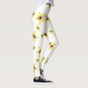 Alien Stars All StarryEyed Space Princess (snow) Leggings