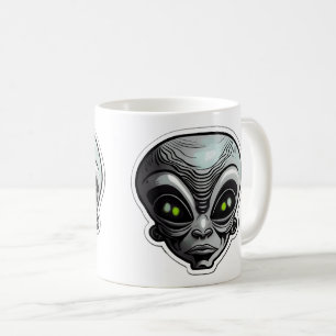 Alien Sticker Art Classic Mug, 11 oz  Coffee Mug