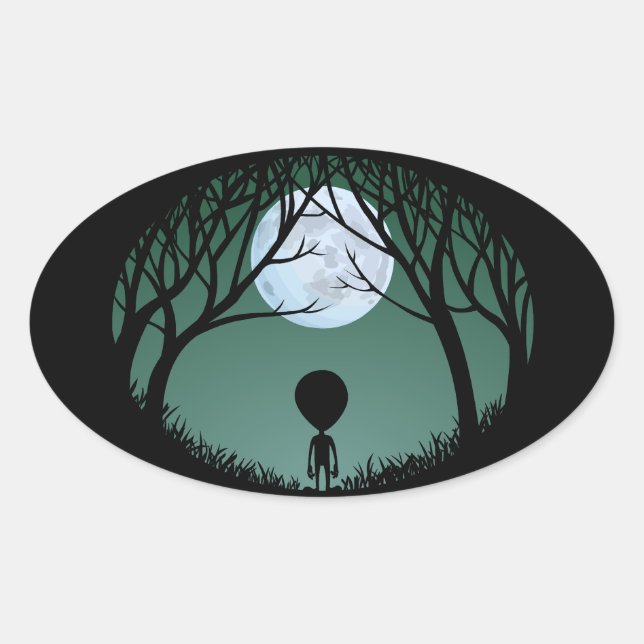 Alien Stickers Fun Halloween Alien Stickers (Front)