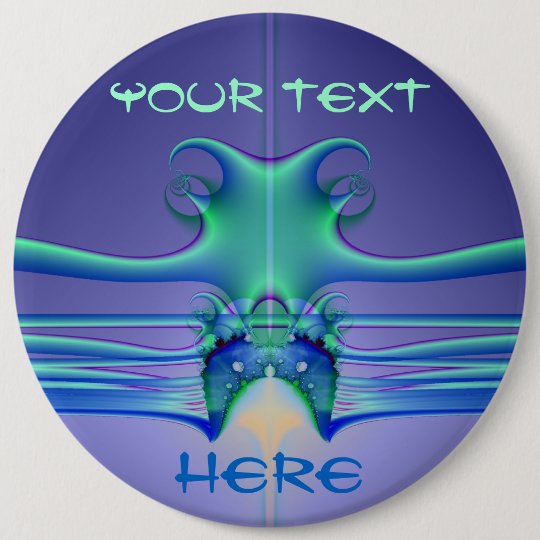 Alien Stingray 6 Cm Round Badge