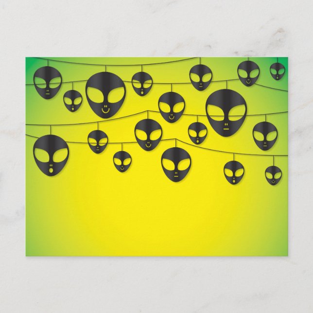 Alien string postcard (Front)