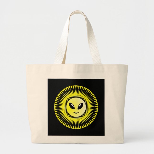 Alien Sun Large Tote Bag (Front)