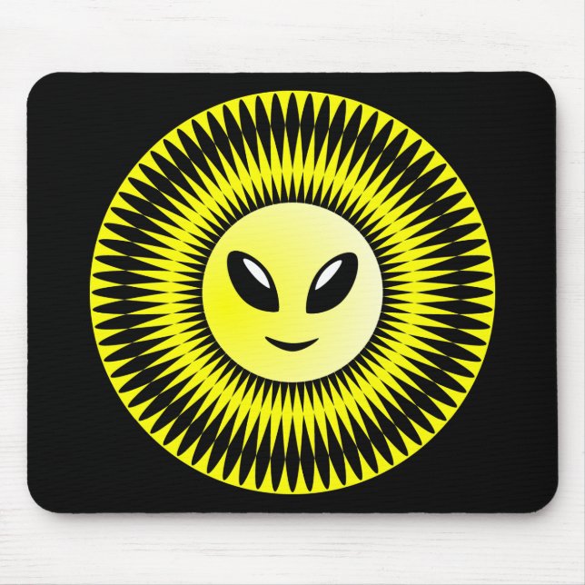 Alien Sun Mouse Mat (Front)