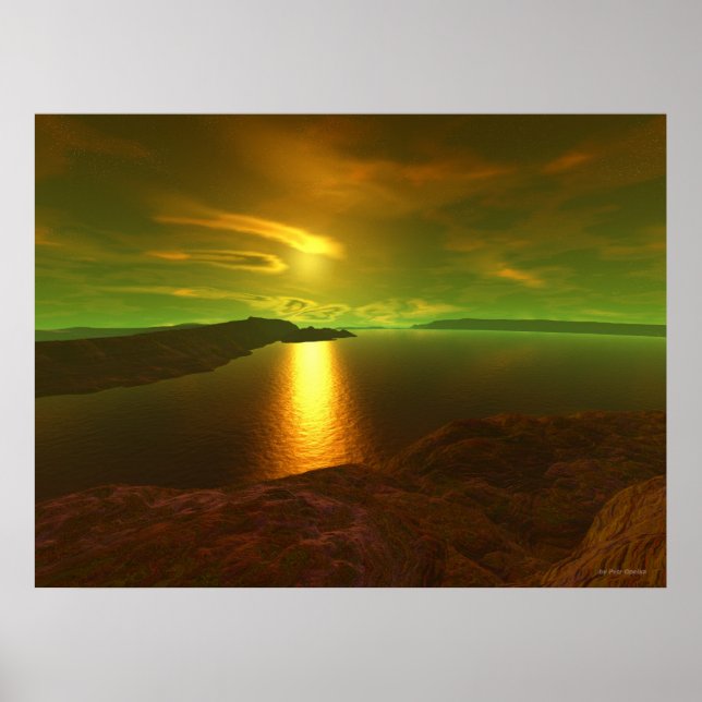 Alien sunset  poster (Front)