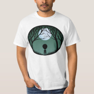 Alien T-shirt Men's Alien w. Moon Shirts