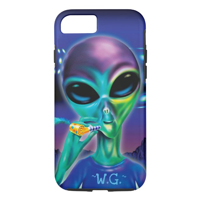 Alien 'Take me to your Party' custom iPhone 7 case (Back)