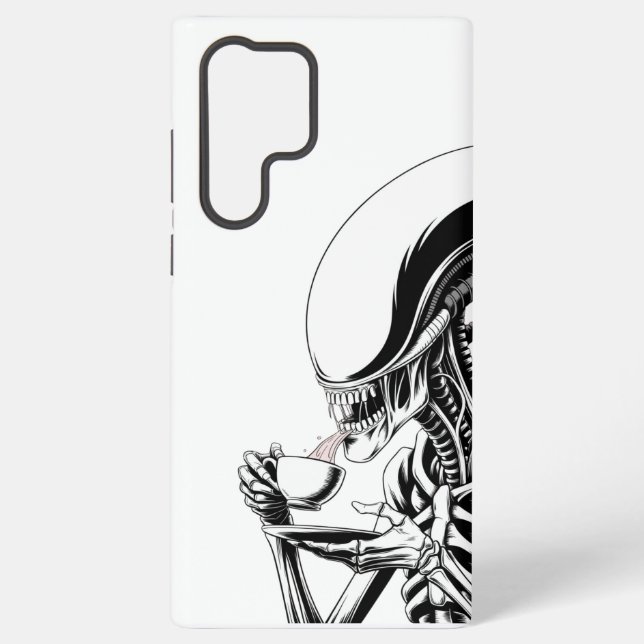 Alien Tea Time  Samsung Galaxy S22 Ultra Case (Back)