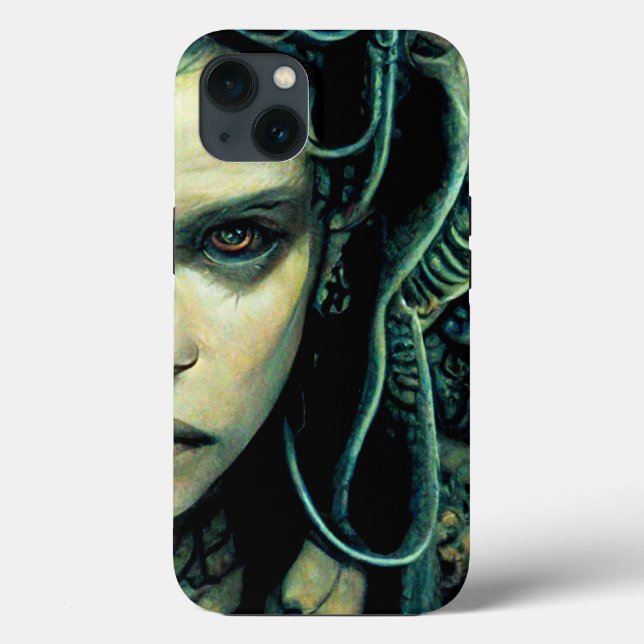 Alien Tech Girl Science Fiction Case-Mate iPhone Case (Back)