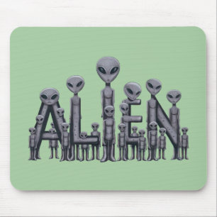 Alien Text Mouse Mat