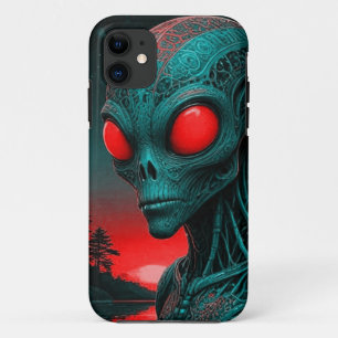 alien themed iPhone 11 phone case