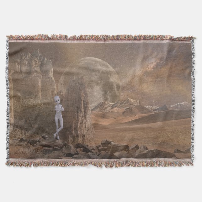 Alien Throw Blanket (Front)