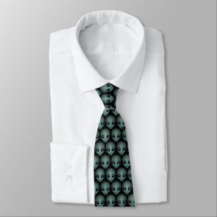 Alien Ties Gifts Cute Alien Necktie Alien Art Gift